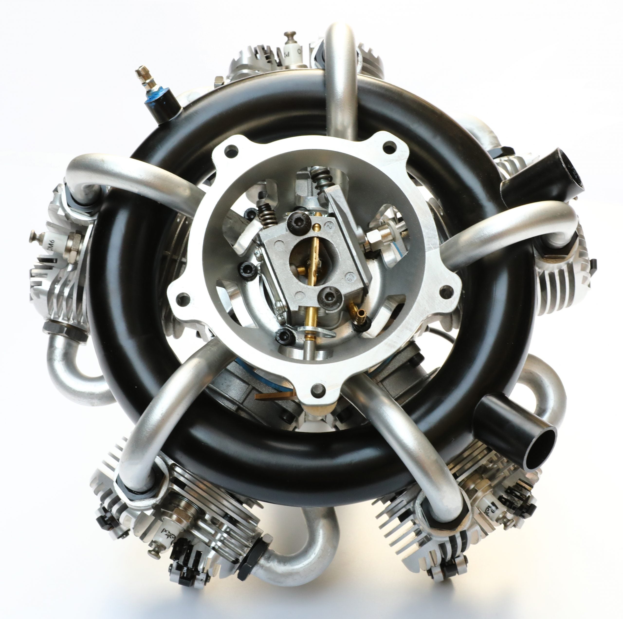 NGH - 150cc 4 Stroke 5 Cylinder Radial Gas Engine with Electronic Ignition including exhaust collector ring