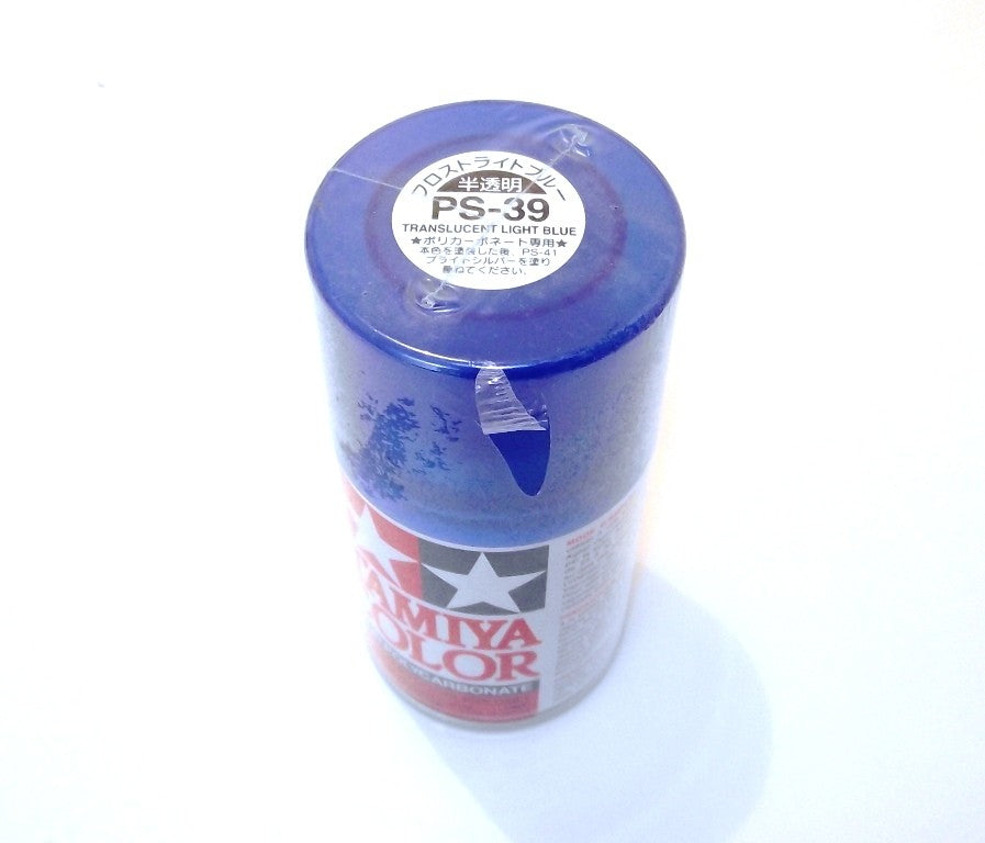 PS-39 TAMIYA POLYCARBONATE SPRAY PAINT TRANSLUCENT LIGHT BLUE