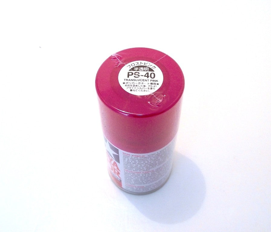 PS-40 TAMIYA POLYCARBONATE SPRAY PAINT TRANSLUCENT PINK