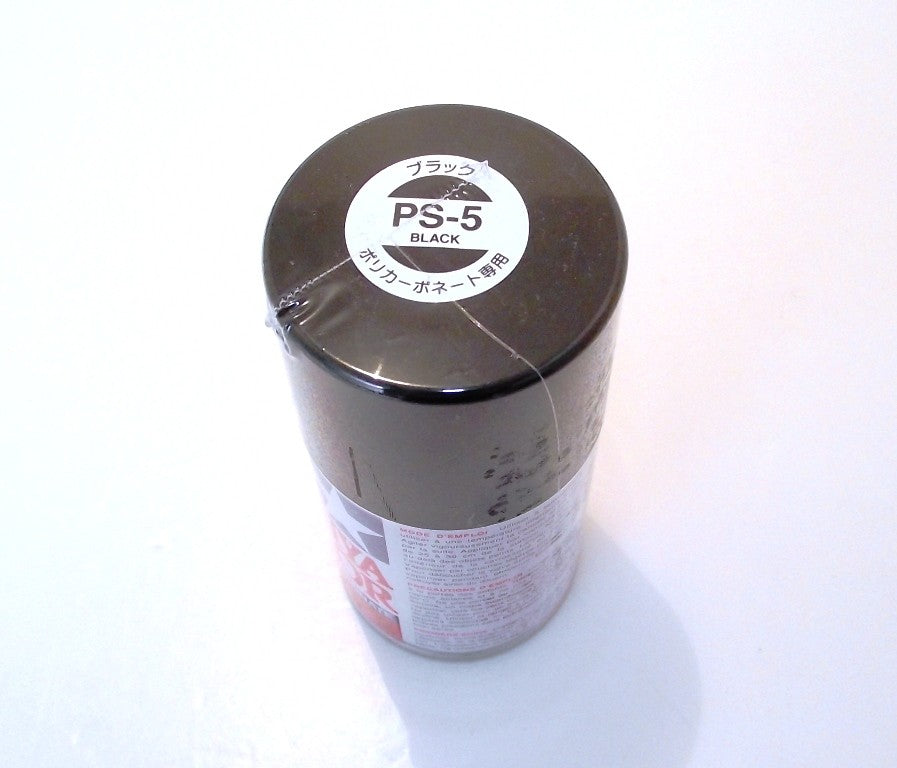 PS-5 TAMIYA POLYCARBONATE SPRAY PAINT BLACK