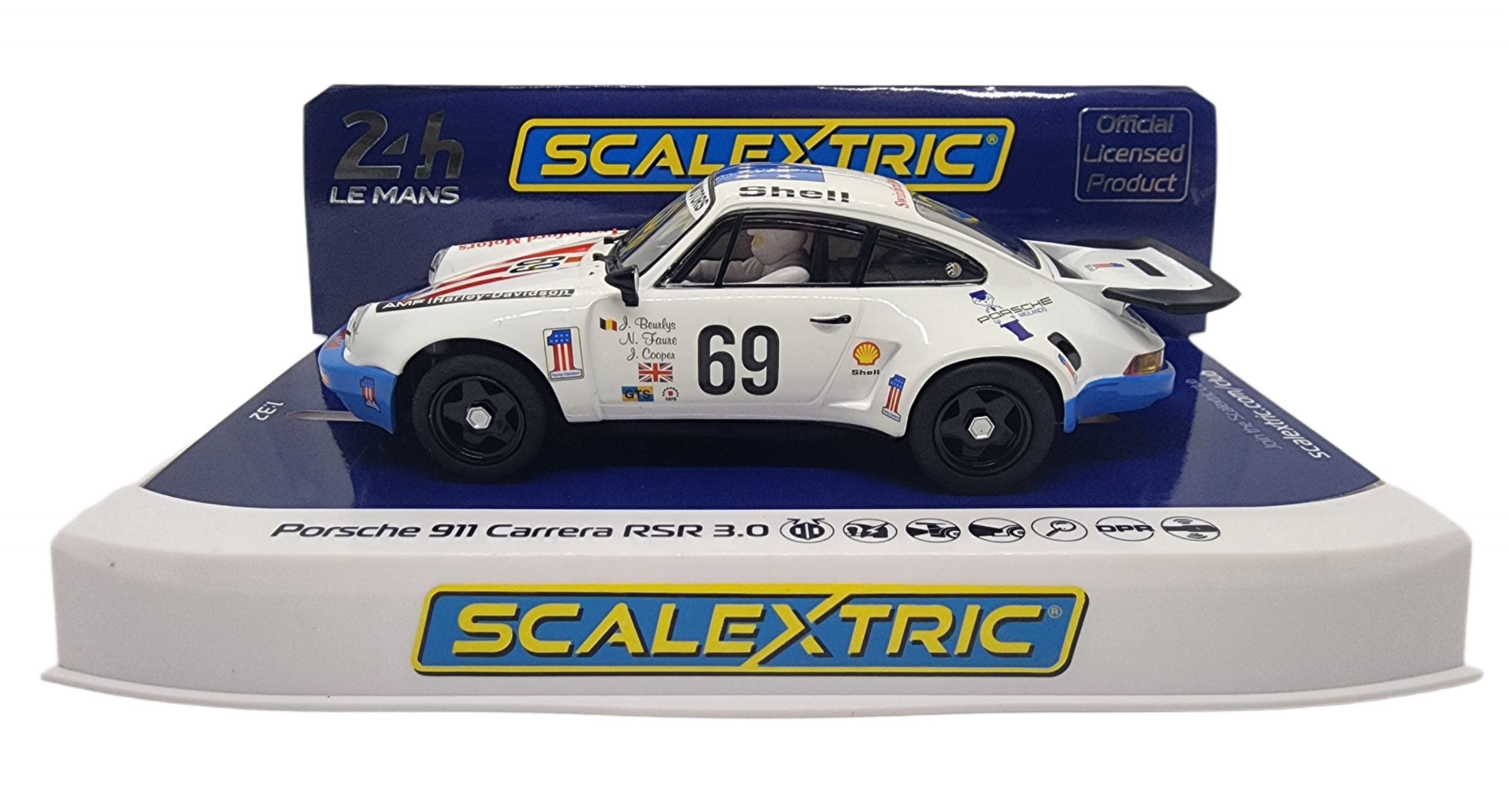 Scalextric - C4351 Porsche 911 Carrera RSR 3 - 6th Lemans 1975