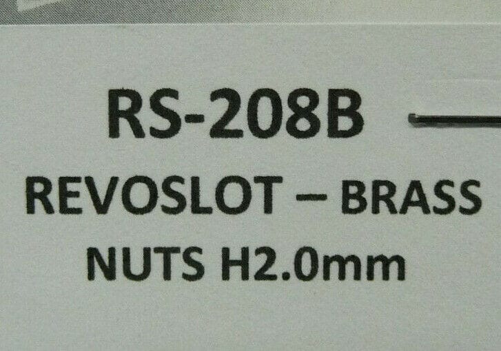 RevoSlot RS-208B RevoSlot Brass Nuts H2.0mm + Screws