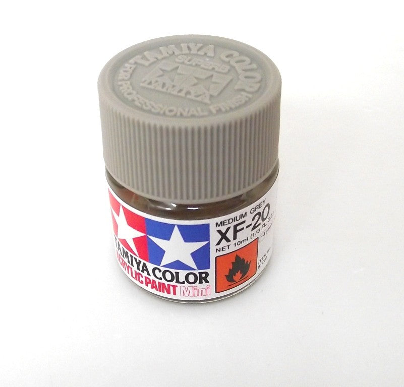 XF-20 TAMIYA ACRYLIC PAINT FLAT MEDIUM GREY