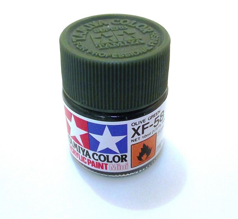 XF-58 TAMIYA ACRYLIC PAINT FLAT OLIVE GREEN