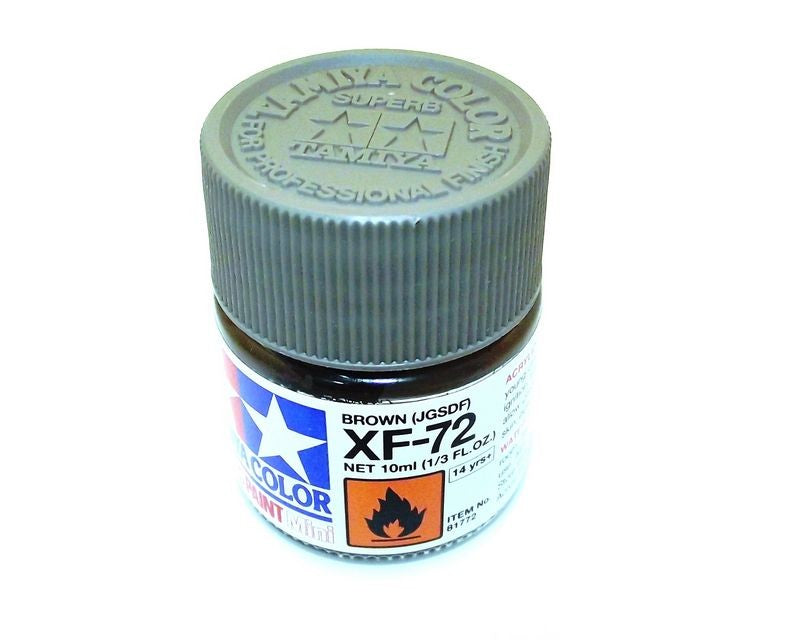 XF-72 TAMIYA ACRYLIC PAINT FLAT BROWN/JGSDF