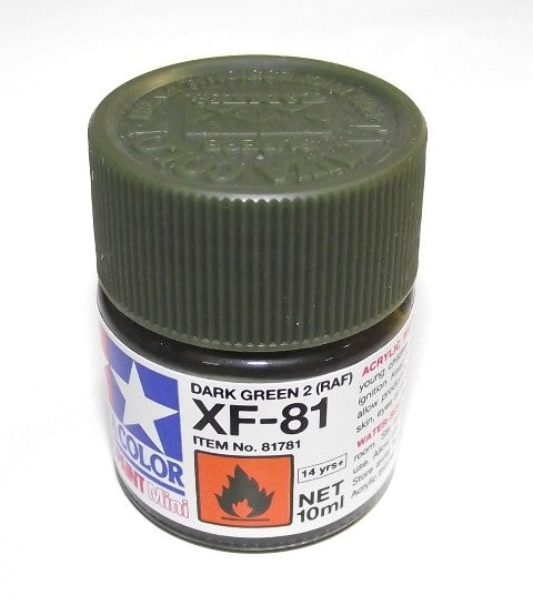 XF-81 TAMIYA ACRYLIC PAINT FLAT DARK GREEN
