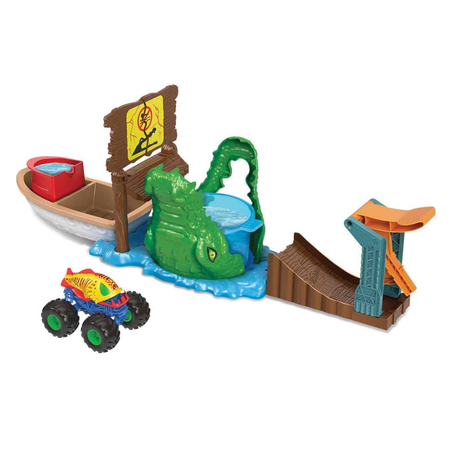 Hot Wheels - ® - Monster Trucks Swamp Chomp Playset