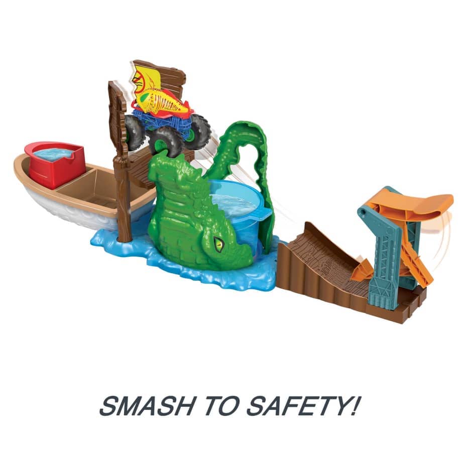 Hot Wheels - ® - Monster Trucks Swamp Chomp Playset