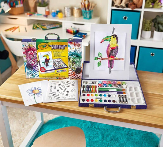 Crayola -  Paint & Create Portable Easel Travel Art Case