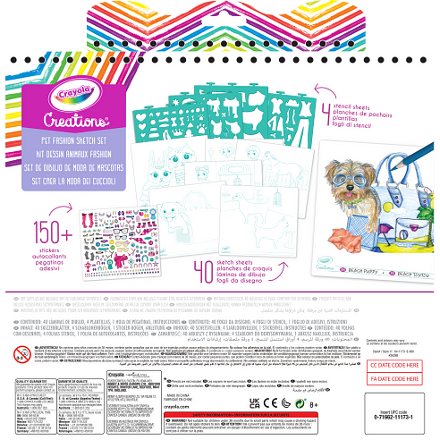Crayola -  Creations Pet Fashion Sketch Set