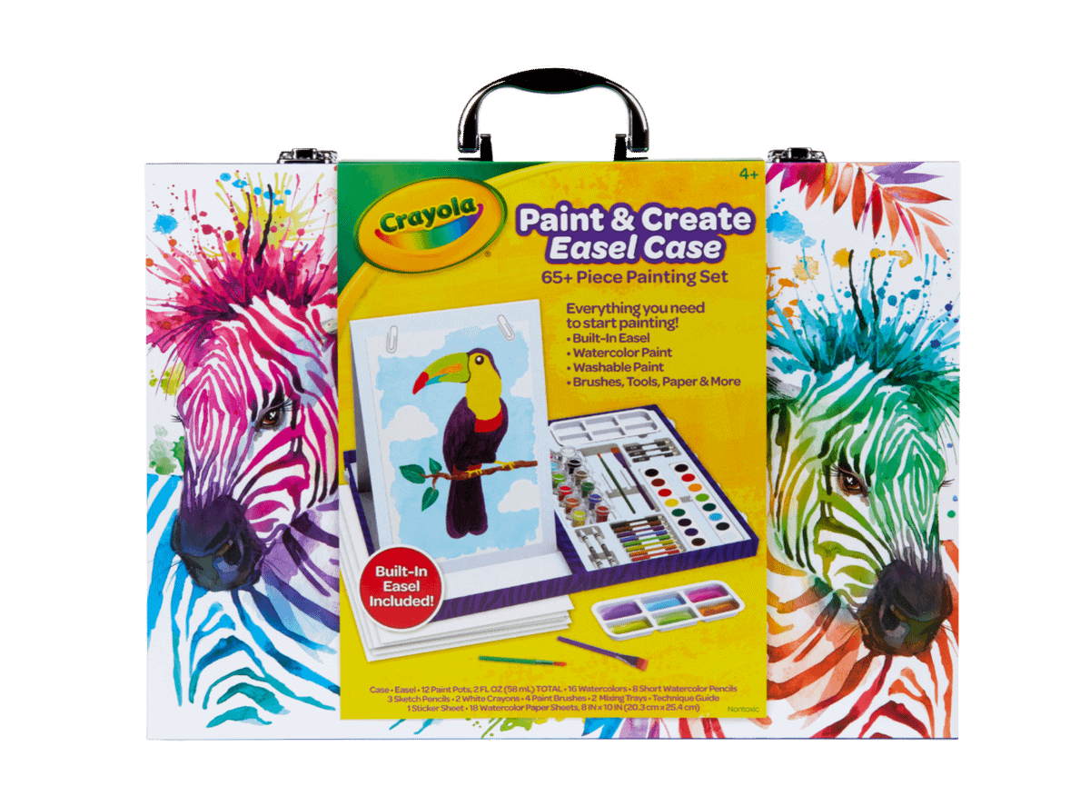 Crayola -  Paint & Create Portable Easel Travel Art Case