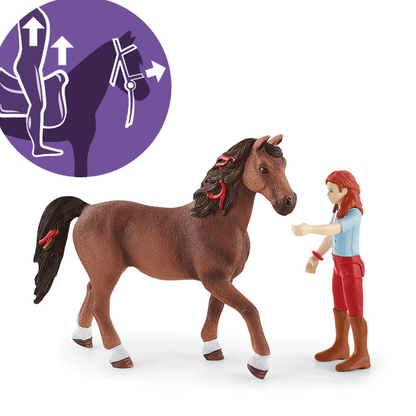 Schleich - Horse Club Hannah & Cayenne Animal Playset