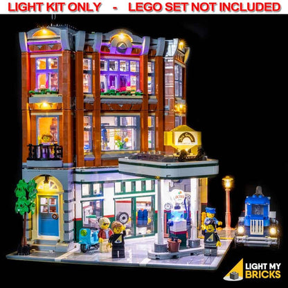 Light My Bricks - LIGHT KIT for LEGO Corner Garage 10264