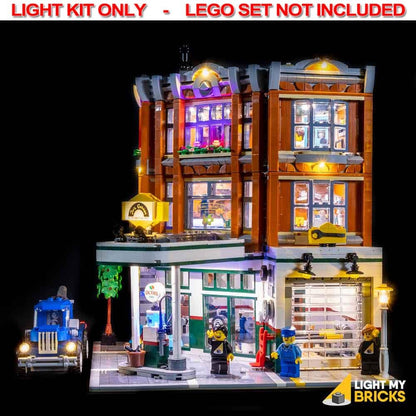 Light My Bricks - LIGHT KIT for LEGO Corner Garage 10264