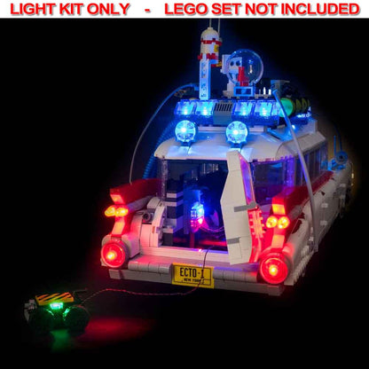 Light My Bricks - LIGHT KIT for LEGO Ghostbusters Ecto-1 10274 Light & Sound & Remote Control Kit