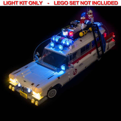 Light My Bricks - LIGHT KIT for LEGO Ghostbusters Ecto-1 10274 Light & Sound & Remote Control Kit