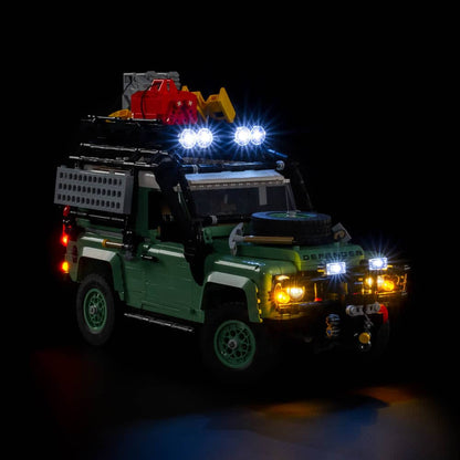 Light My Bricks - Light Kit For LEGO Land Rover Classic Defender 90 10317