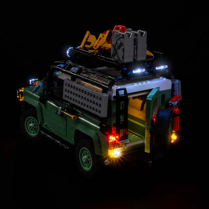Light My Bricks - Light Kit For LEGO Land Rover Classic Defender 90 10317