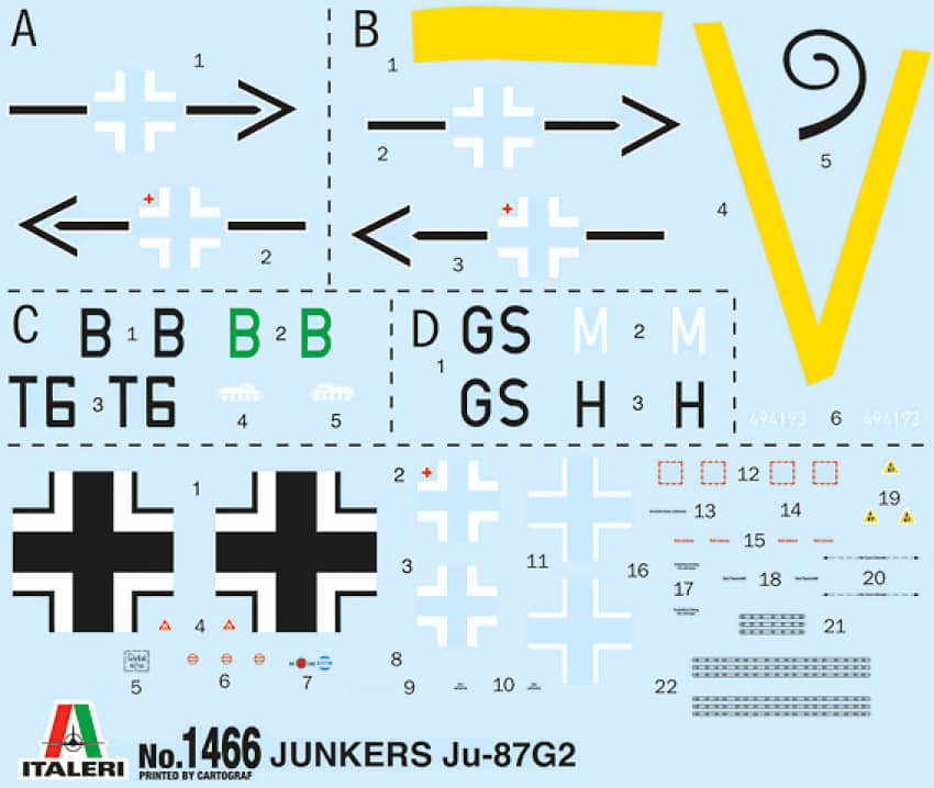 Italeri -  1:72 Junker Ju 87 G-2 Kanonenvogel