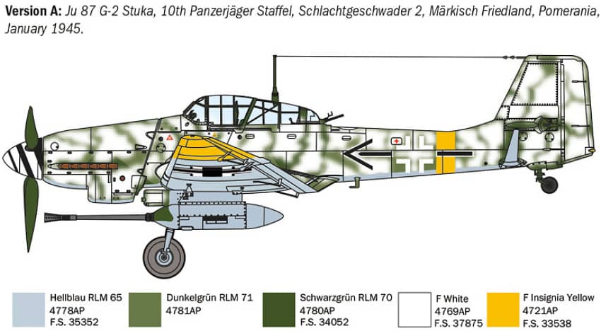 Italeri -  1:72 Junker Ju 87 G-2 Kanonenvogel