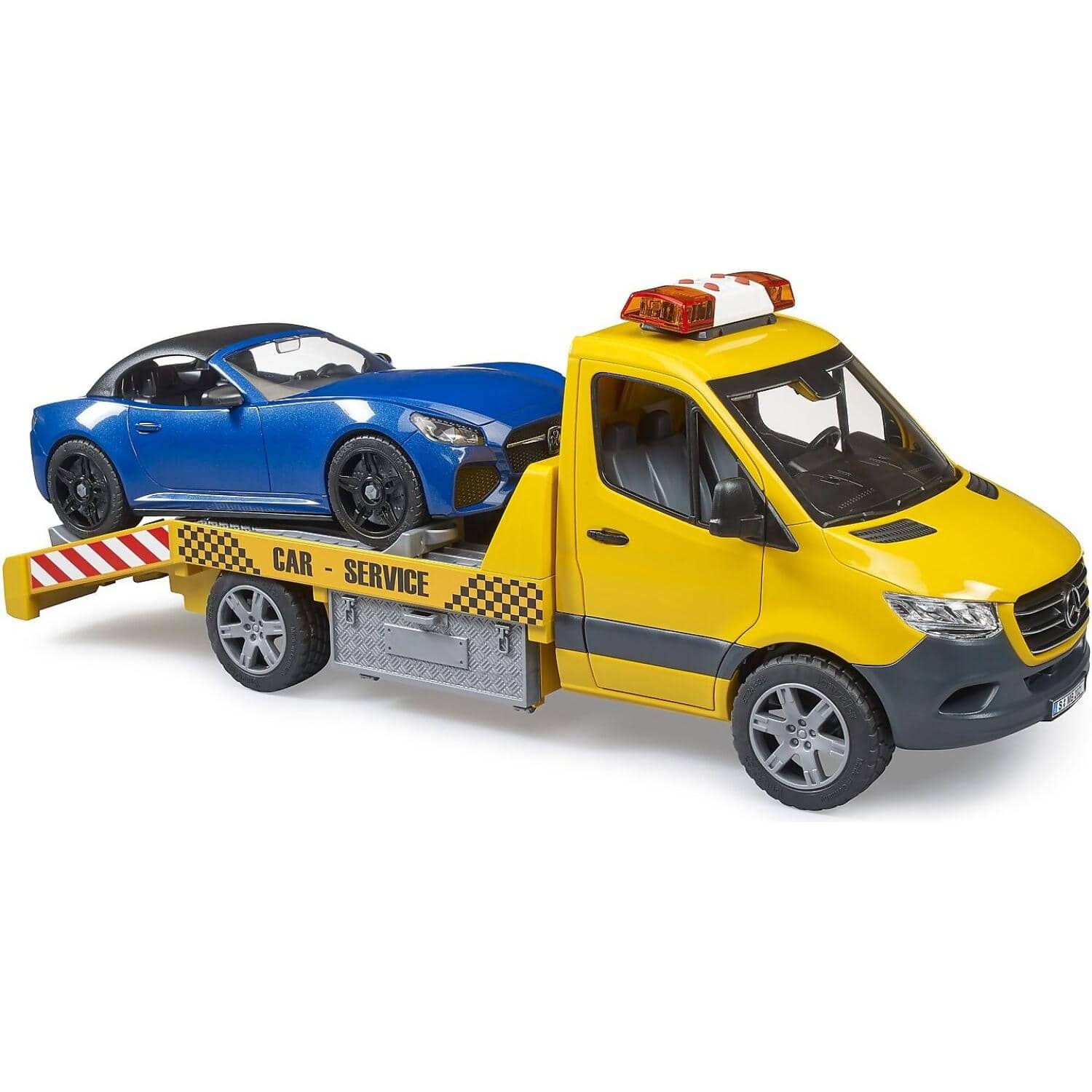 Bruder - Sprinter Car Transporter With Light & Sound Module - Roadster 1:16 Scale