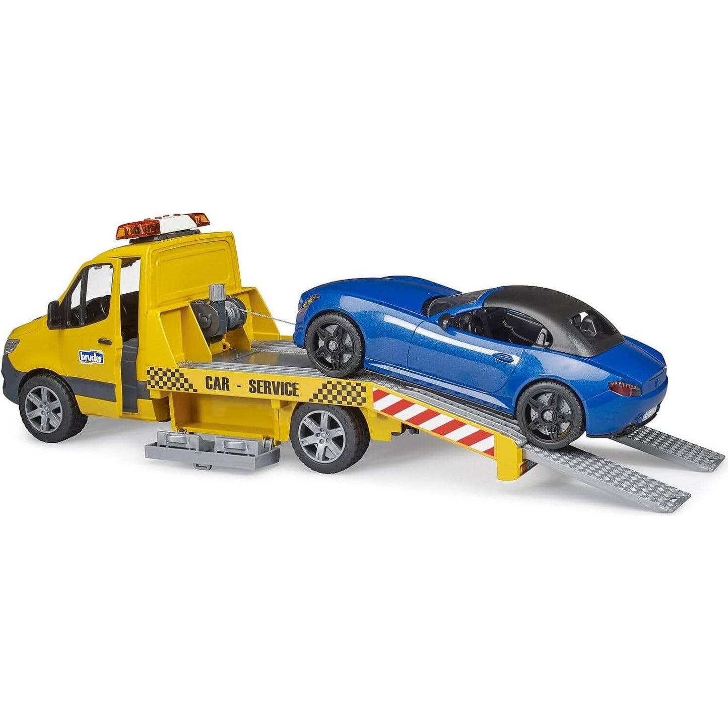Bruder - Sprinter Car Transporter With Light & Sound Module - Roadster 1:16 Scale