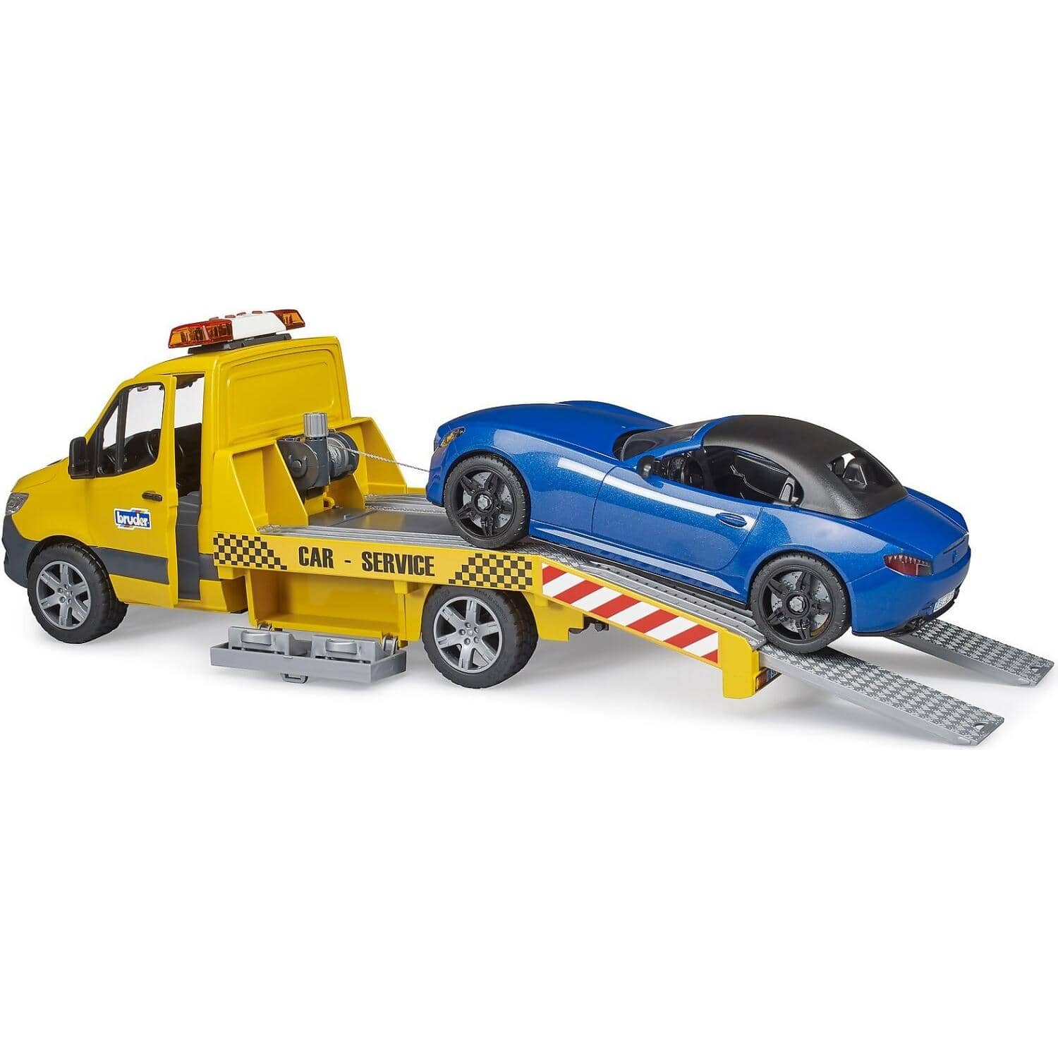 Bruder - Sprinter Car Transporter With Light & Sound Module - Roadster 1:16 Scale