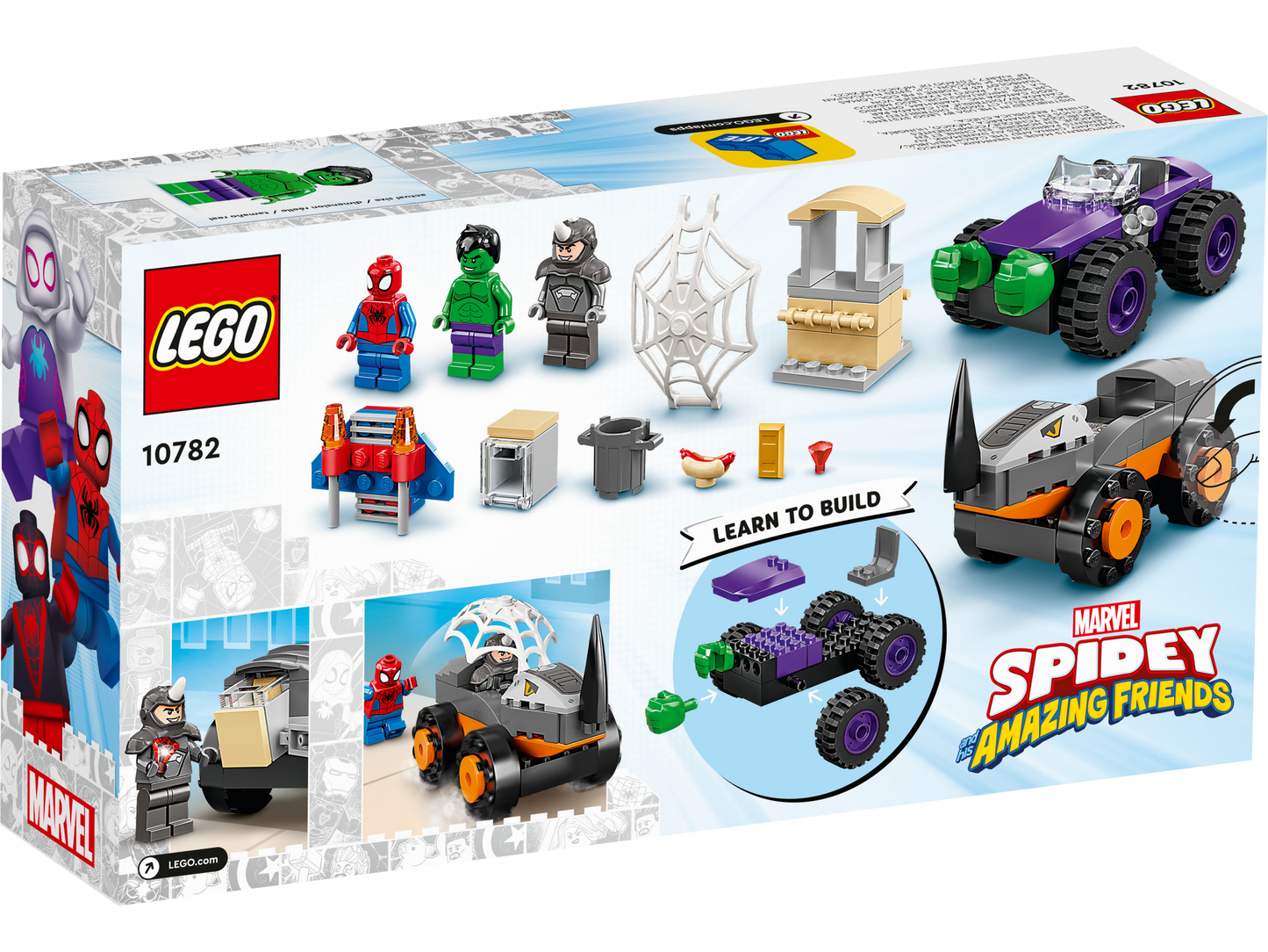 LEGO 10782 Hulk vs. Rhino Truck Showdown - Marvel Spidey 4+