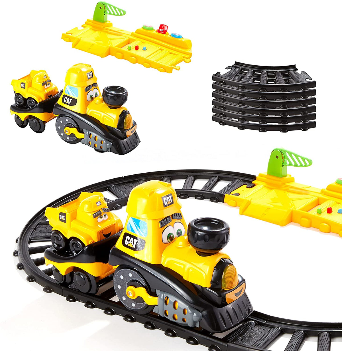 Cat Mini Train CAT® Train Set Construction Power Track Junior Crew Preschool – Toys ...