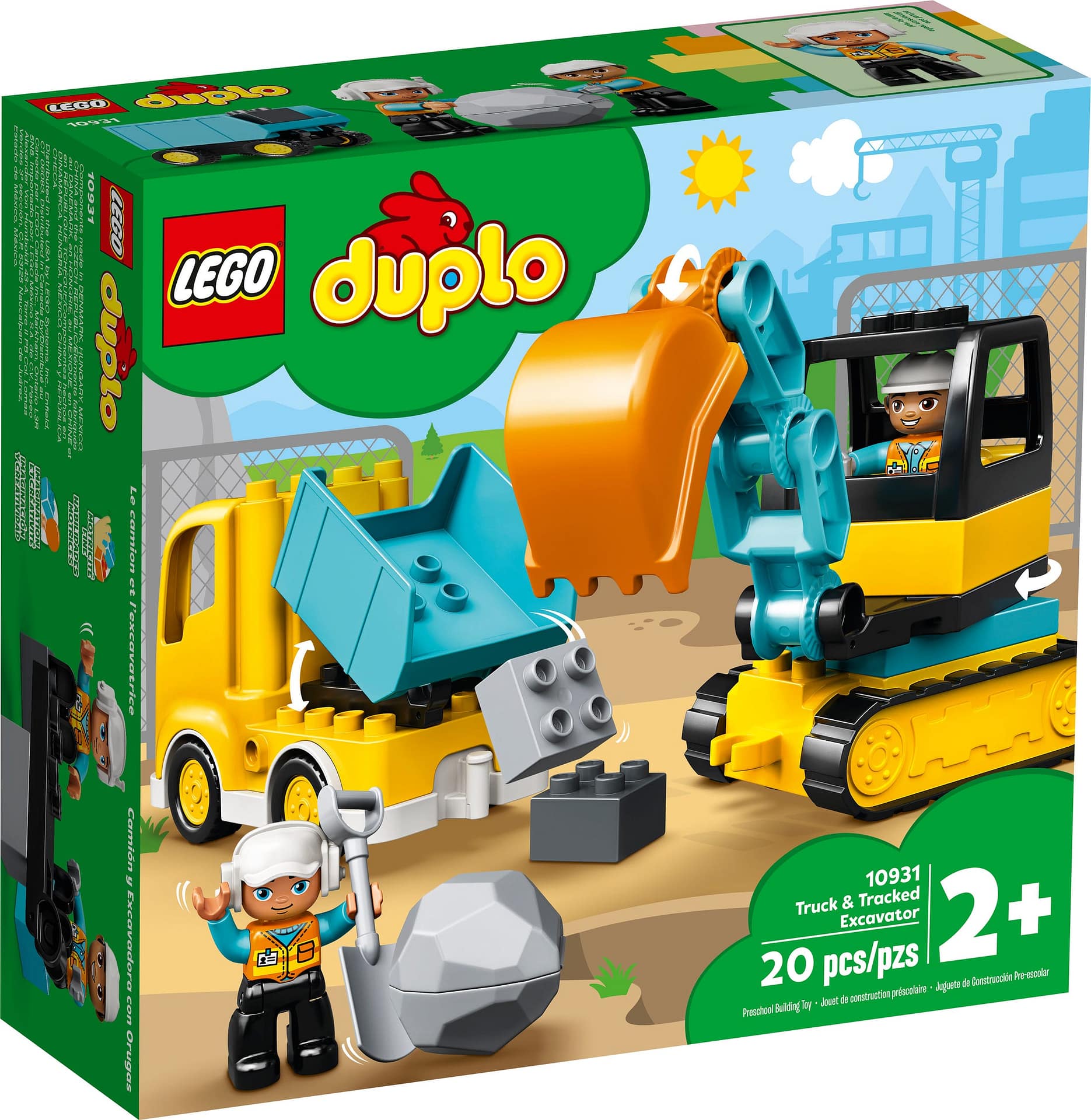 LEGO 10931 Truck & Tracked Excavator - DUPLO