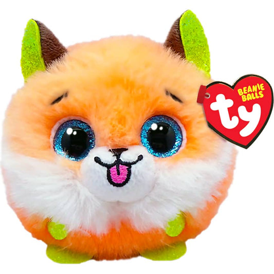 Ty - Beanie Boos - Balls - Sherbet Orange Fox - Puffies