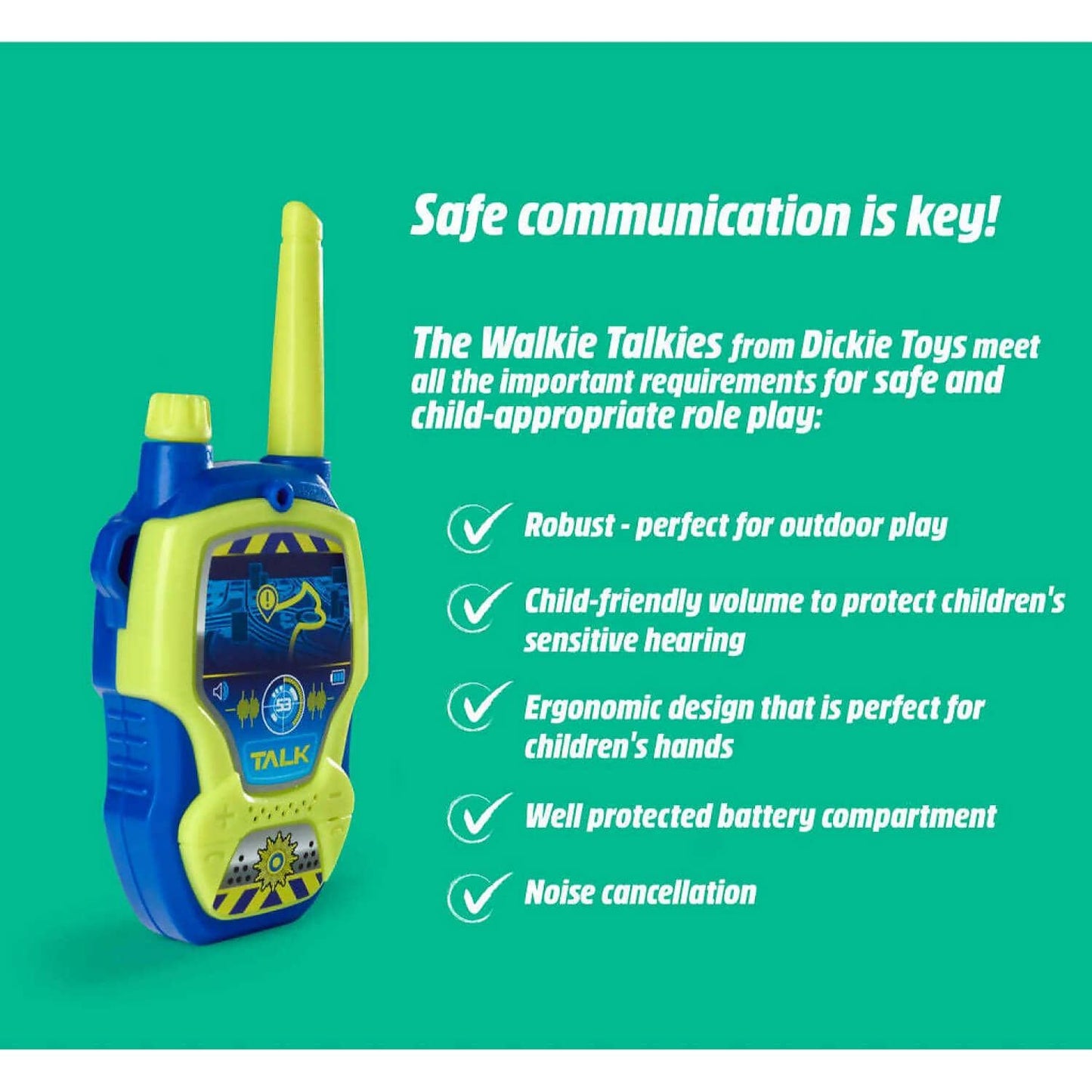 Dickie Toys - Kids’ Police Patrol Two-Way Radio Playset
