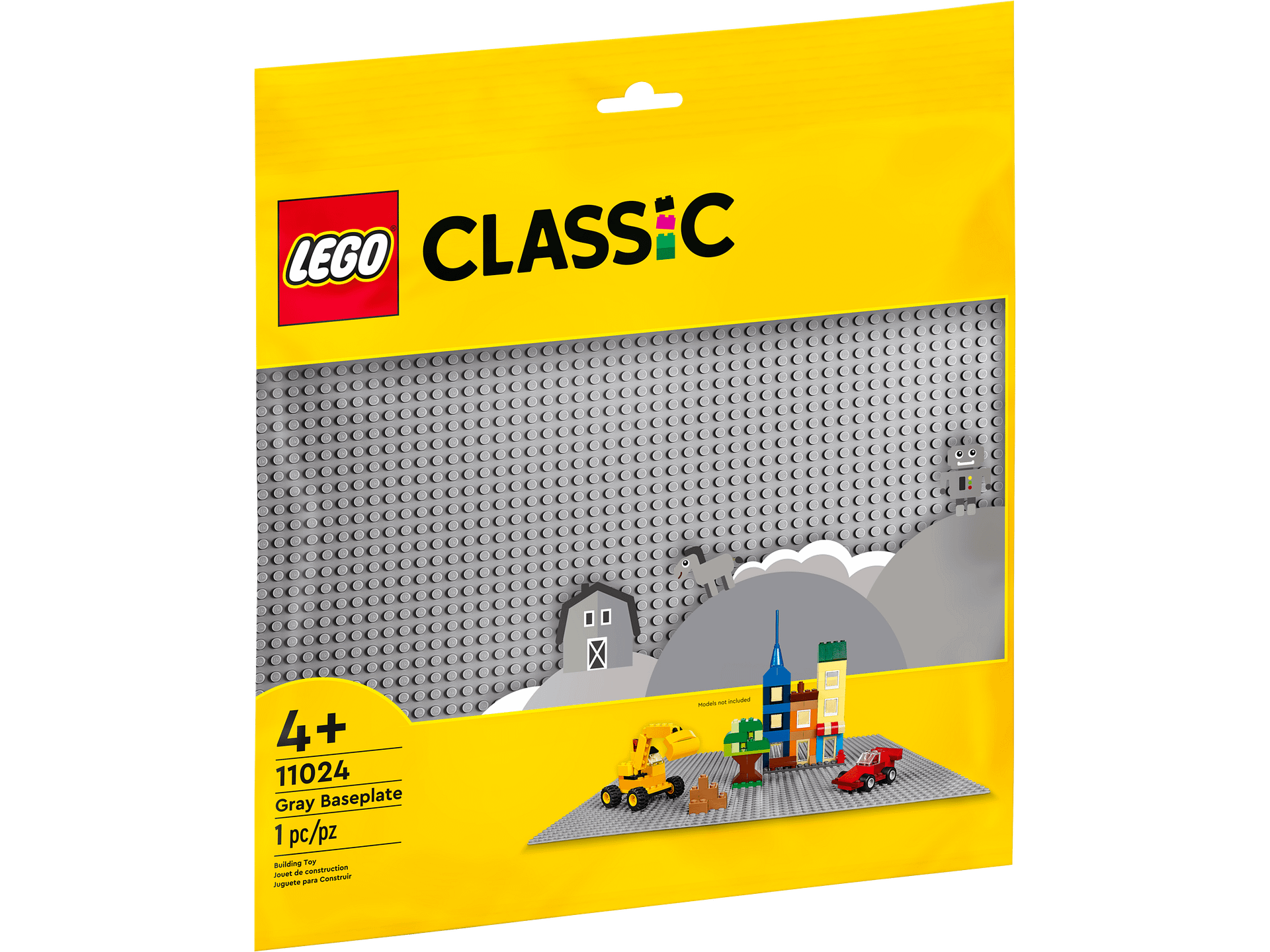 LEGO 11024 Gray Baseplate - Classic 4+