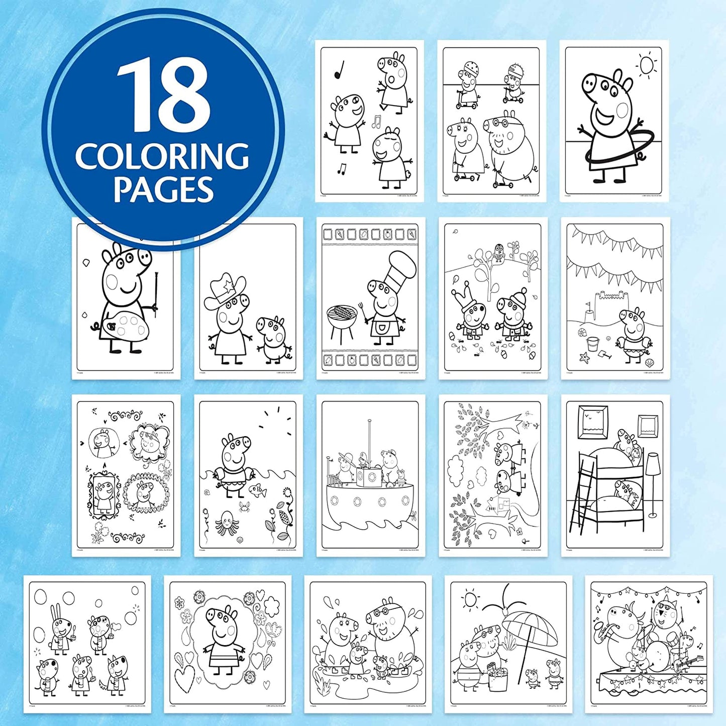 Crayola -  Peppa Pig Colour Wonder Set - Colouring Pages & Markers