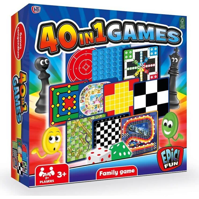 Hti -  Toys - Games 40-in-1 Family Games