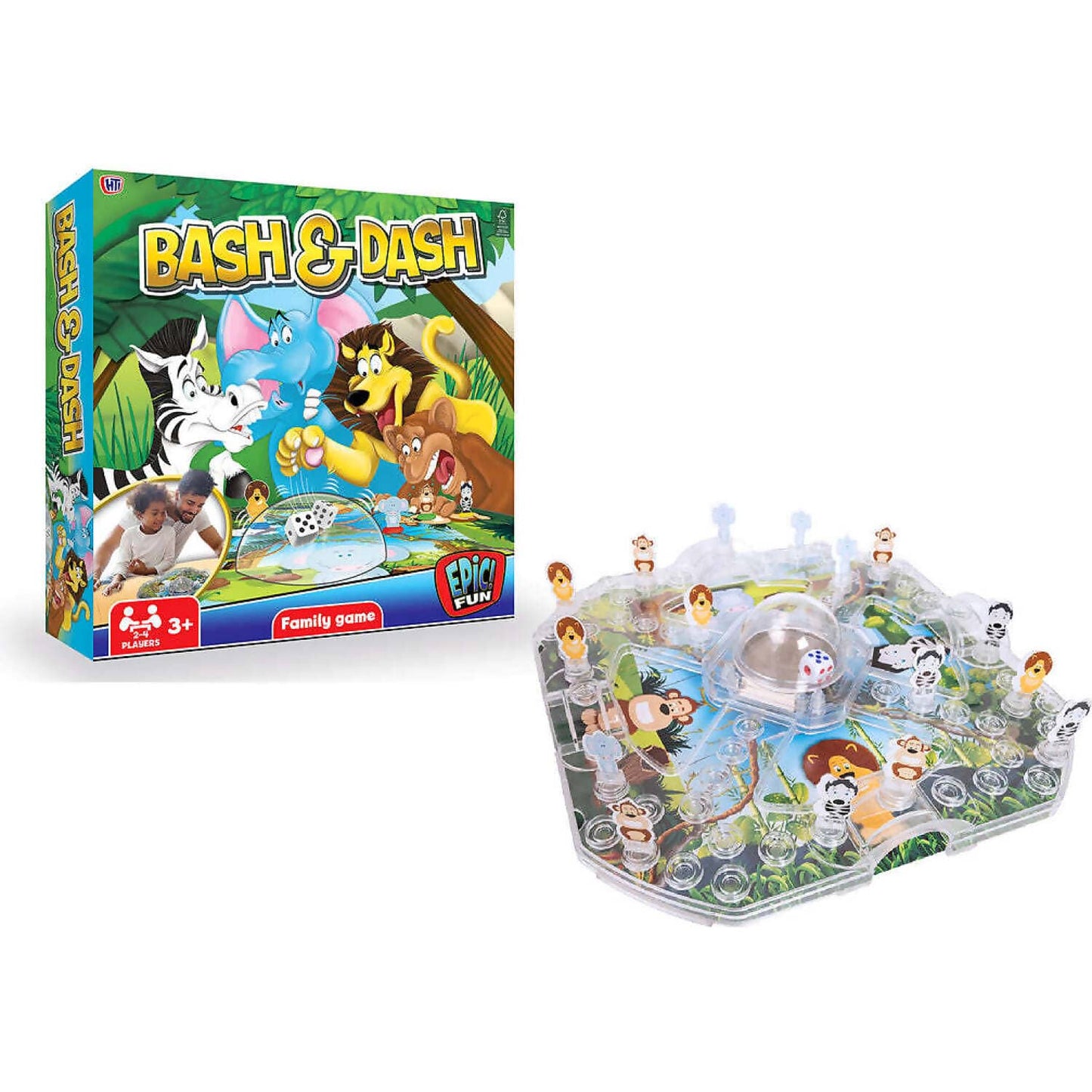 Hti -  Toys - Bash And Dash Family Game Epic Fun!