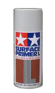 87042  TAMIYA SURFACE PRIMER FOR PLASTIC & METAL (L) GREY 180ml