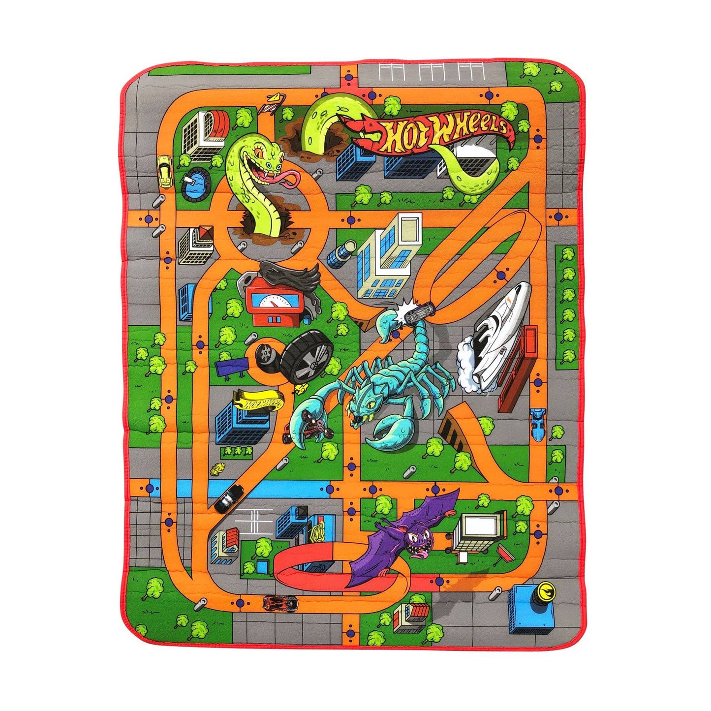 Hot Wheels - ® - Reversible Foam Playmat Large size 115 X 85cm