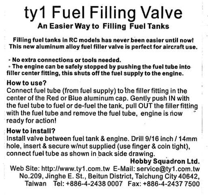 TY1 -  FILLING VALVE BLUE NITRO USE TY2065