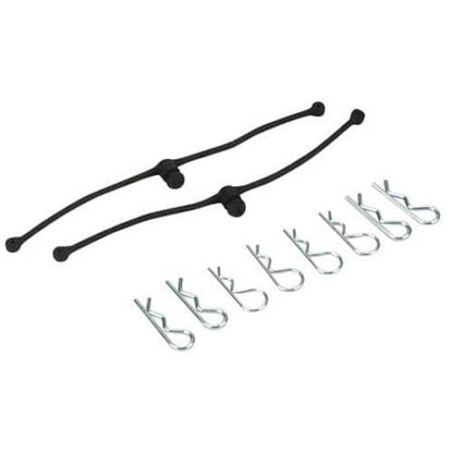 DUBRO -  BODY KLIP RETAINERS BLACK 2PCE  2245