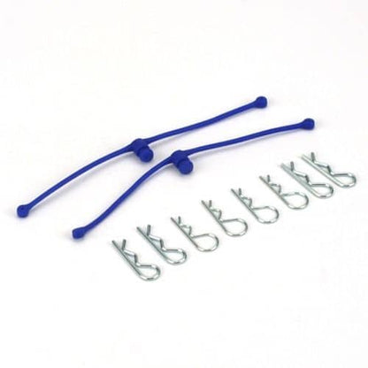 DUBRO -  BODY KLIP RETAINERS BLUE 2PCE  2249