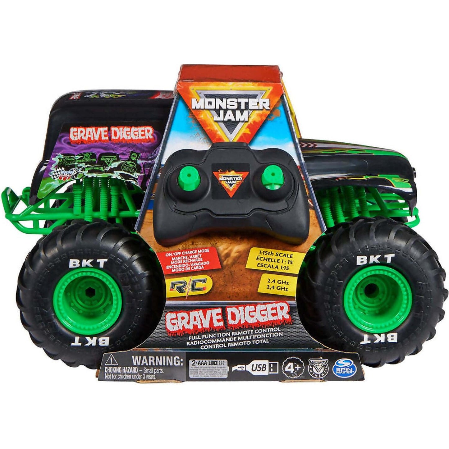 Monster Jam -  Rc 1:15 Scale Grave Digger Refresh