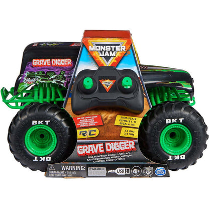 Monster Jam -  Rc 1:15 Scale Grave Digger Refresh