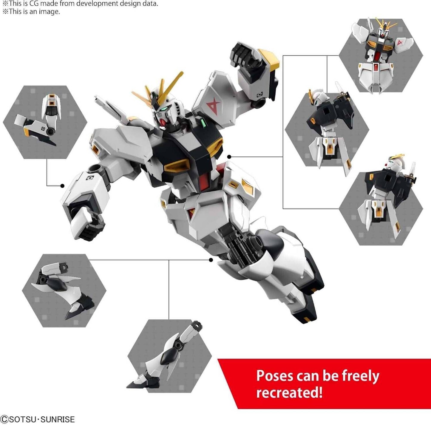 Bandai - Entry Grade 1:144 Rx93 Nu Gundam