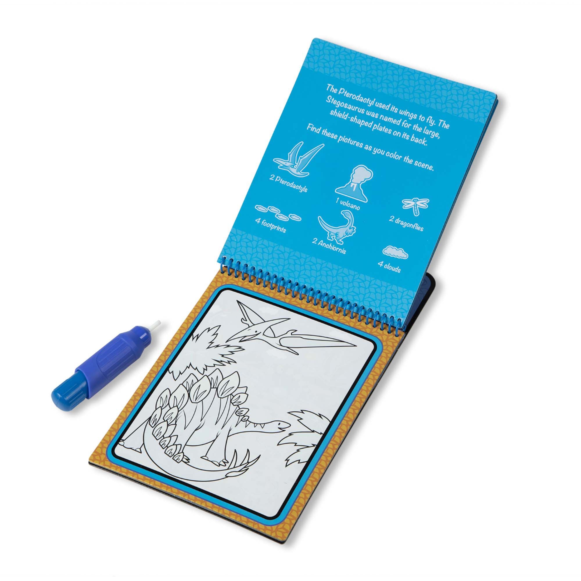 Melissa & Doug - Water Wow! Dinosaurs Water-reveal Pad - On The Go Travel Activity