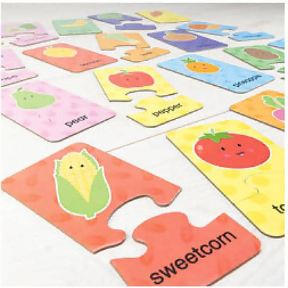 GALT - Fruit And Veg Puzzles - 22 x 2-Piece Puzzles