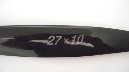 XOAR -  PROP 27X10 HOLLOW CARBON FIBRE 2 BLADE