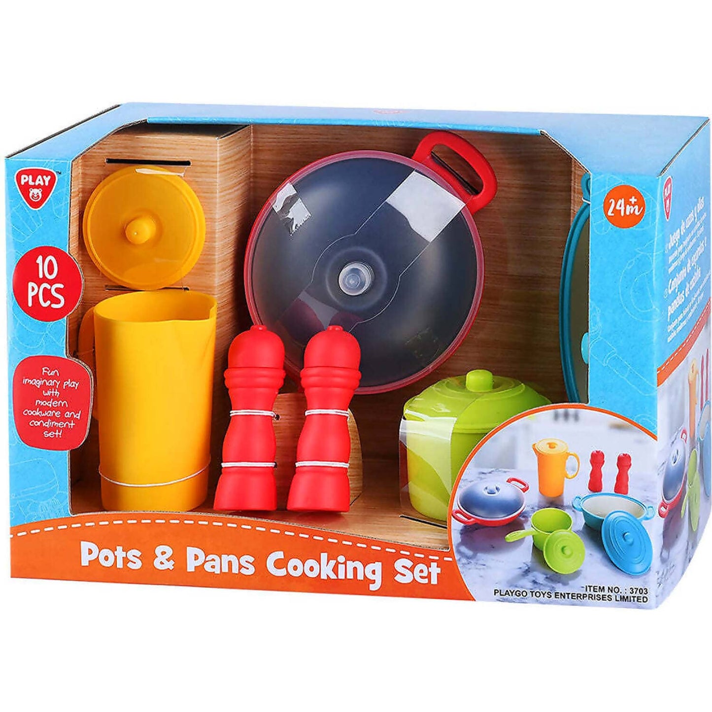 Playgo Toys Ent. Ltd  -  Pots & Pans Cooking Set