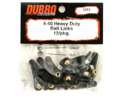 DUBRO -   BALL LINK HEAVY DUTY 12PCS  2263