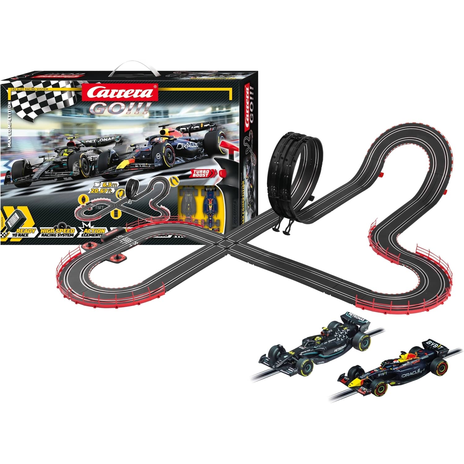 Carrera - GO 1:43 - Max Competition - Slot Car Set
